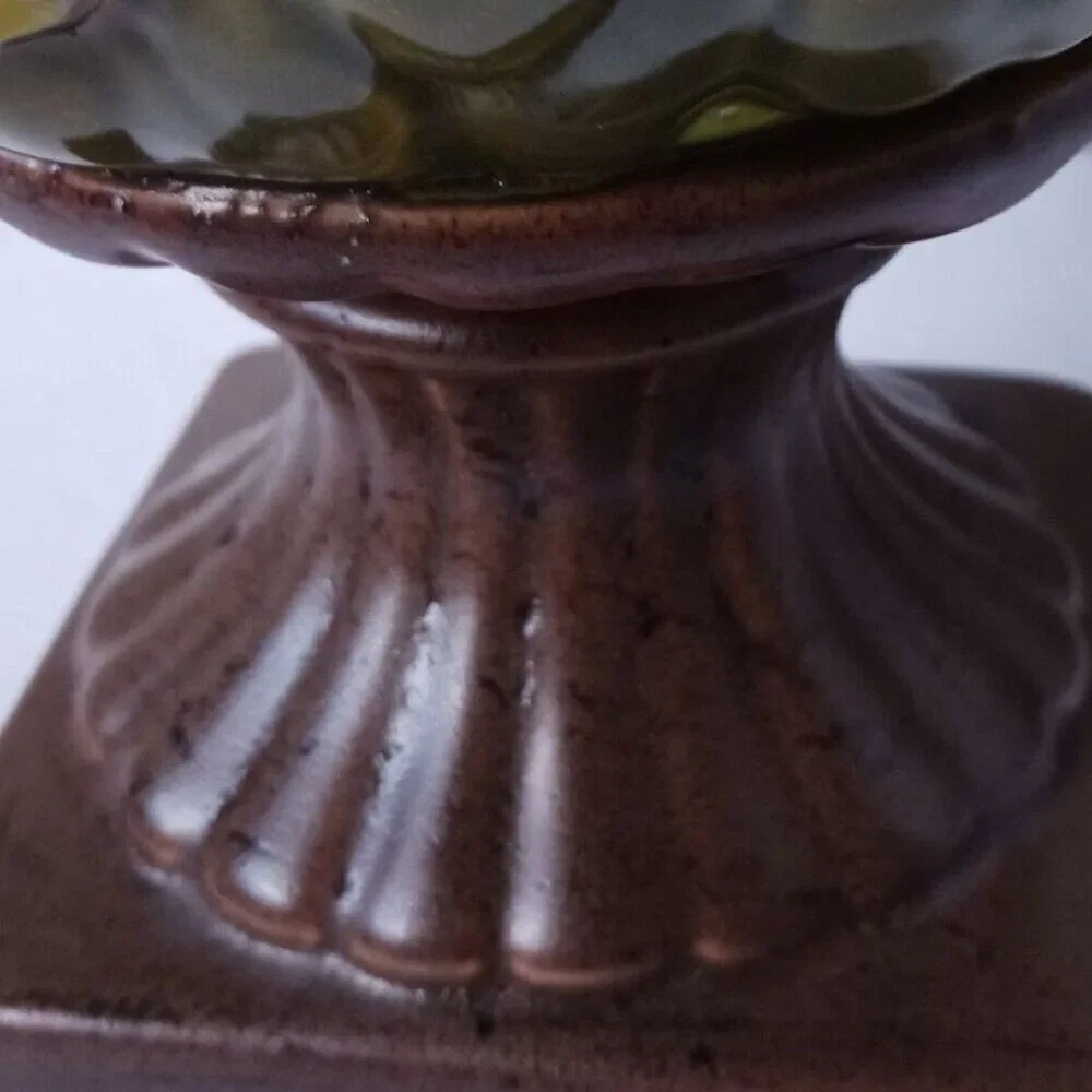Vintage Italian Ceramic Lemon Tree With Flowers